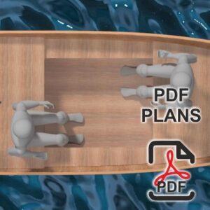 290 cm x 155 cm – Flat Bottom Power Boat – PDF plans