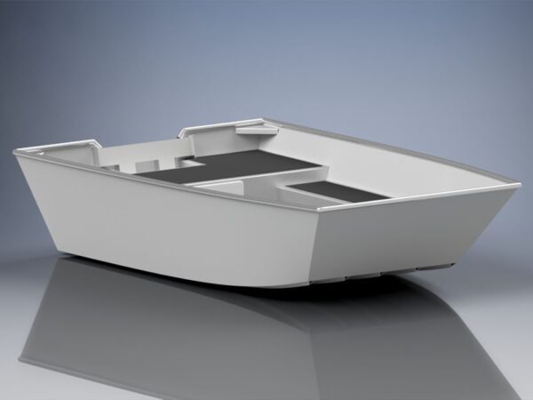 10 FOOT (2,95M) ALUMINUM FLAT BOTTOM POWER BOAT PLANS