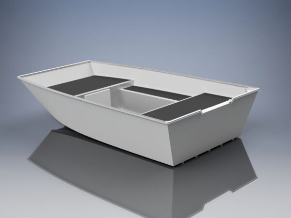 10 FOOT (2,95M) ALUMINUM FLAT BOTTOM POWER BOAT PLANS