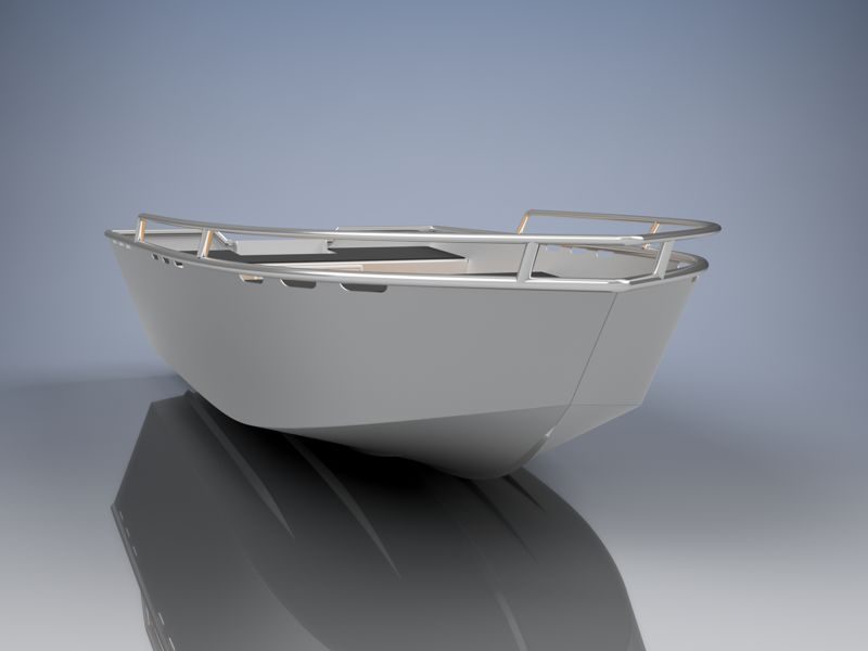 10 FOOT (3,0m) ALUMINUM UTILITY SKIFF PLANS