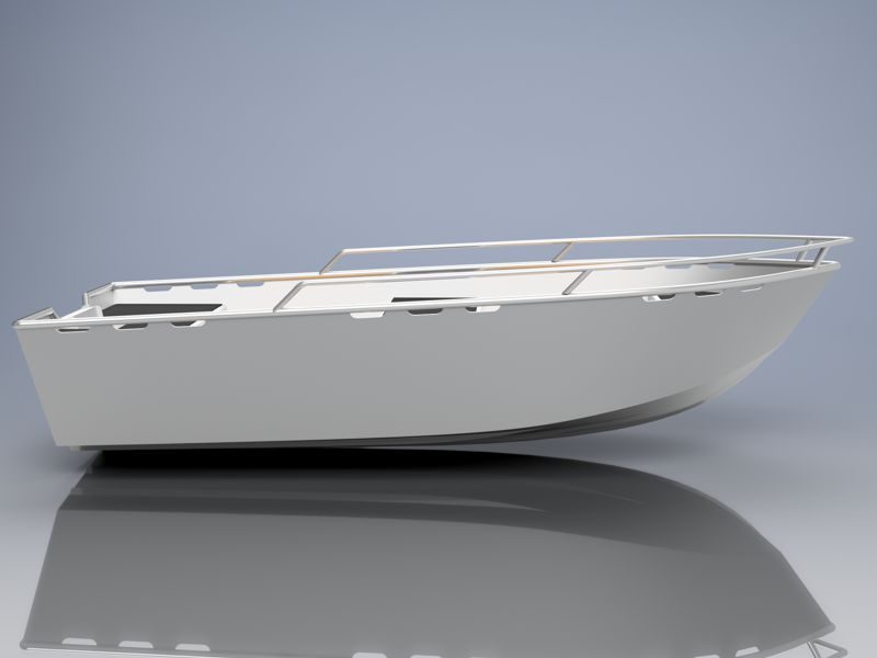 10 FOOT (3,0m) ALUMINUM UTILITY SKIFF PLANS