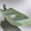 1448 Aluminum Jon Boat - 14 Foot Jon Boat - Flat Bottom Jon Boat