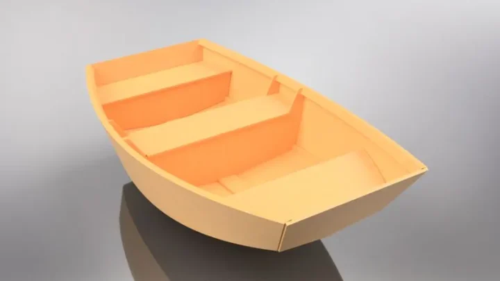 8 foot 6 inch plywood row boat