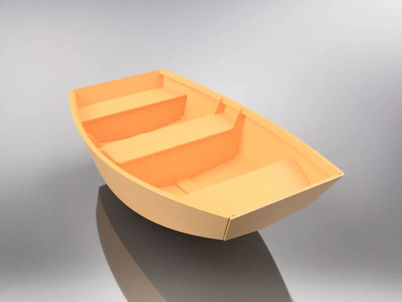 8 foot 6 inch plywood row boat